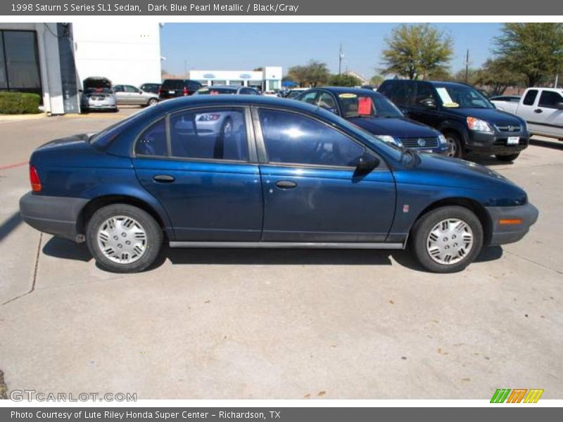 Dark Blue Pearl Metallic / Black/Gray 1998 Saturn S Series SL1 Sedan
