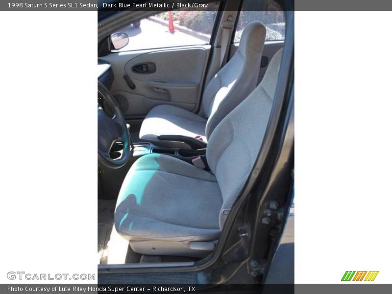 Dark Blue Pearl Metallic / Black/Gray 1998 Saturn S Series SL1 Sedan