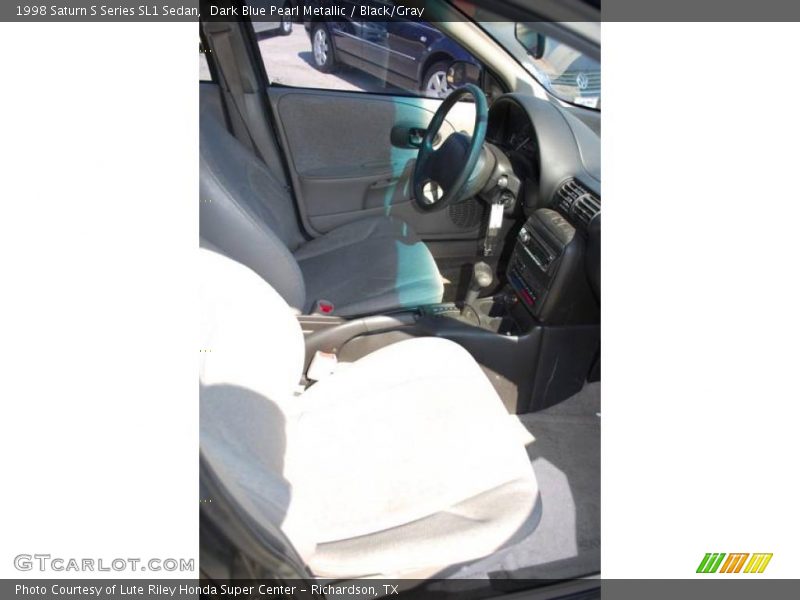 Dark Blue Pearl Metallic / Black/Gray 1998 Saturn S Series SL1 Sedan