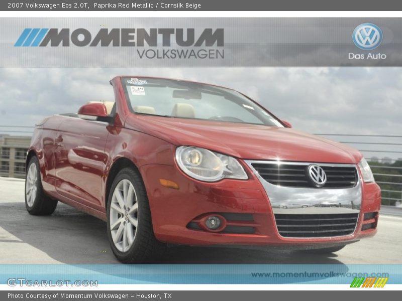 Paprika Red Metallic / Cornsilk Beige 2007 Volkswagen Eos 2.0T