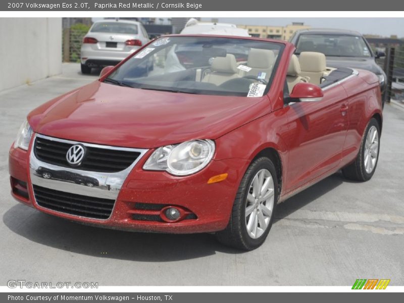 Paprika Red Metallic / Cornsilk Beige 2007 Volkswagen Eos 2.0T