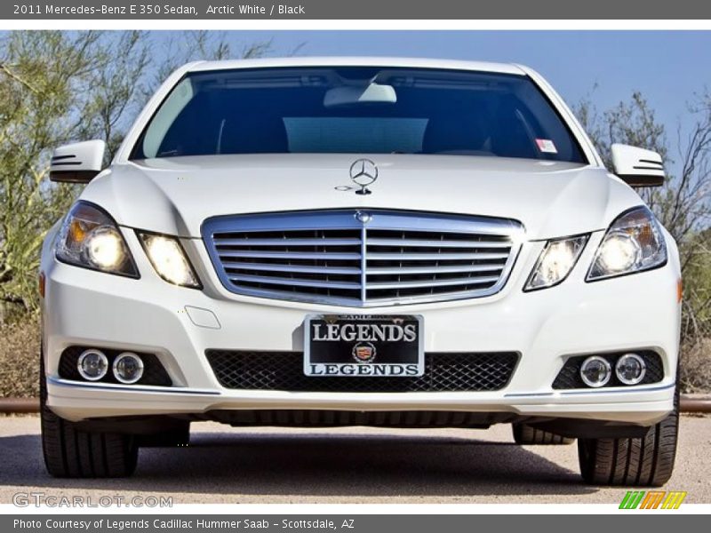 Arctic White / Black 2011 Mercedes-Benz E 350 Sedan