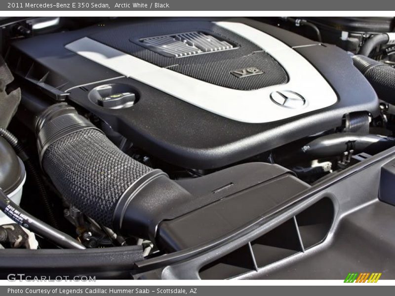 Arctic White / Black 2011 Mercedes-Benz E 350 Sedan