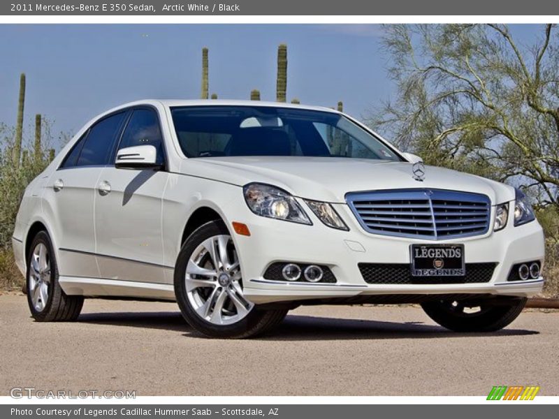 Arctic White / Black 2011 Mercedes-Benz E 350 Sedan