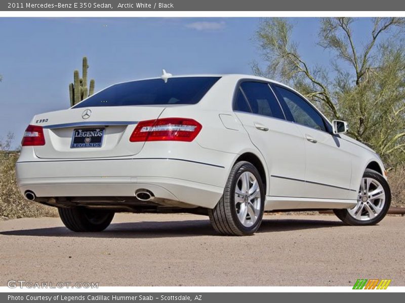 Arctic White / Black 2011 Mercedes-Benz E 350 Sedan