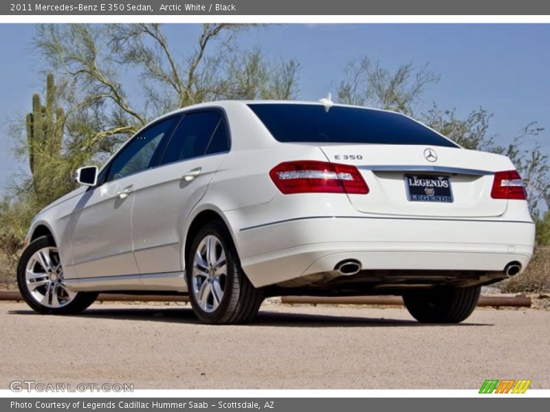 Arctic White / Black 2011 Mercedes-Benz E 350 Sedan