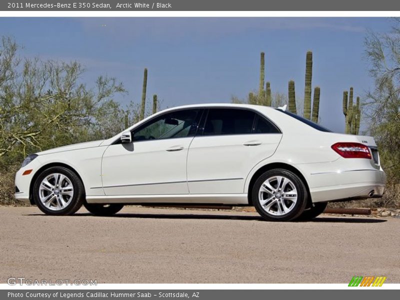 Arctic White / Black 2011 Mercedes-Benz E 350 Sedan