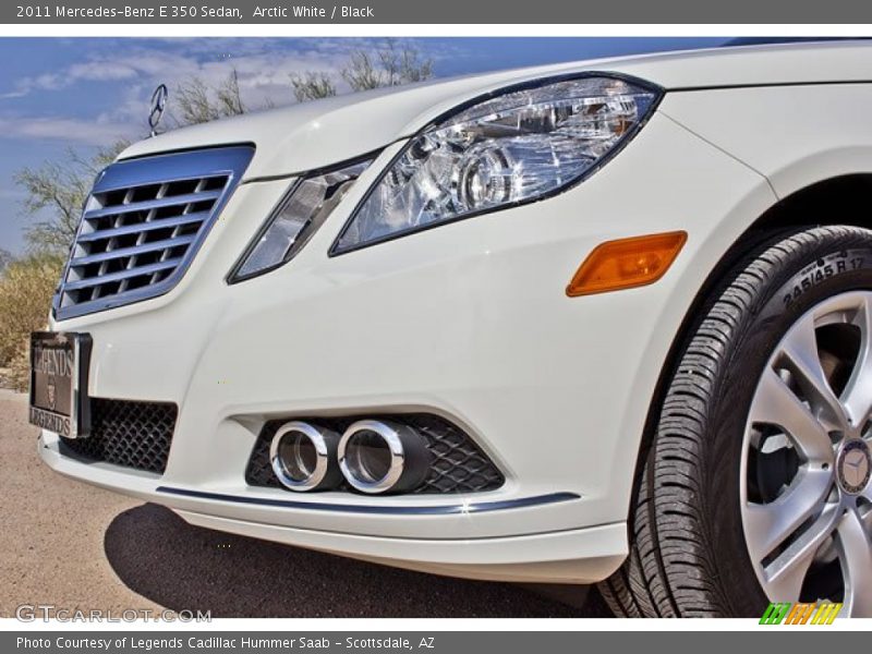 Arctic White / Black 2011 Mercedes-Benz E 350 Sedan