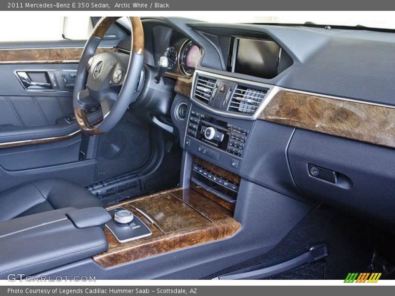 Arctic White / Black 2011 Mercedes-Benz E 350 Sedan