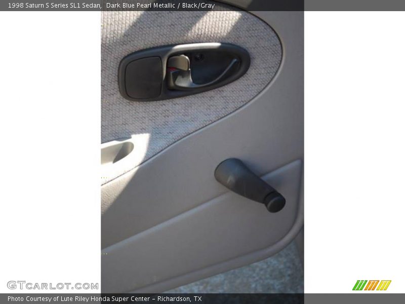 Dark Blue Pearl Metallic / Black/Gray 1998 Saturn S Series SL1 Sedan