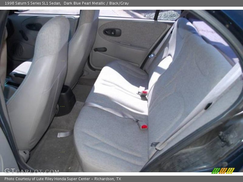 Dark Blue Pearl Metallic / Black/Gray 1998 Saturn S Series SL1 Sedan