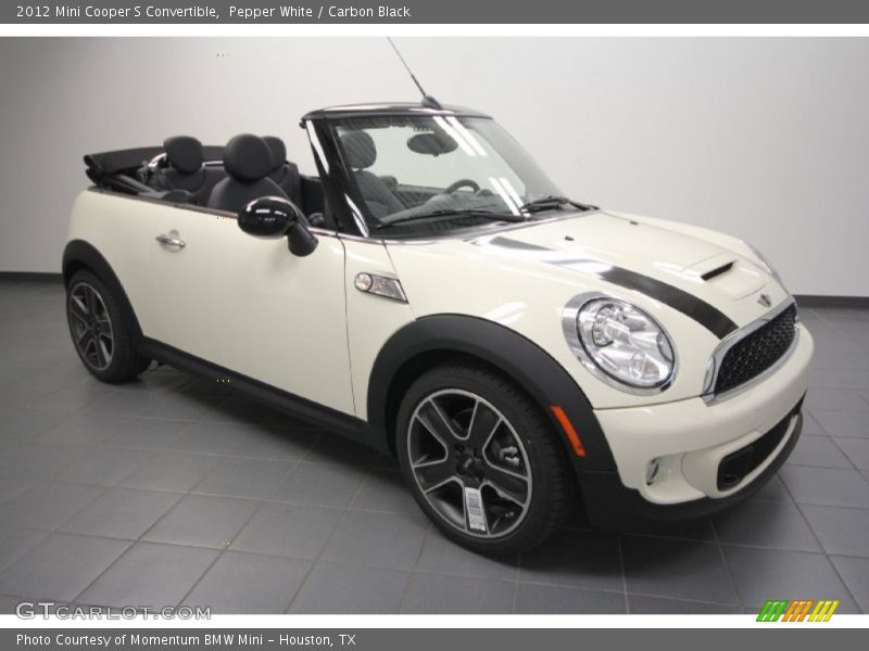 Pepper White / Carbon Black 2012 Mini Cooper S Convertible