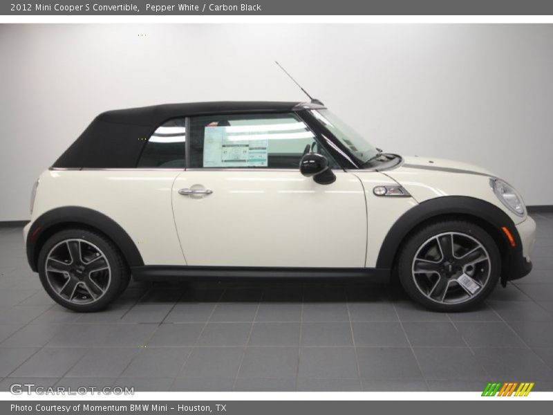 Pepper White / Carbon Black 2012 Mini Cooper S Convertible