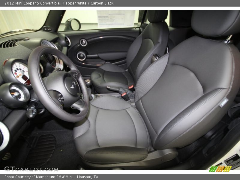 Pepper White / Carbon Black 2012 Mini Cooper S Convertible