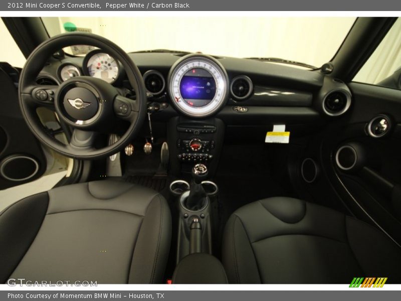 Pepper White / Carbon Black 2012 Mini Cooper S Convertible