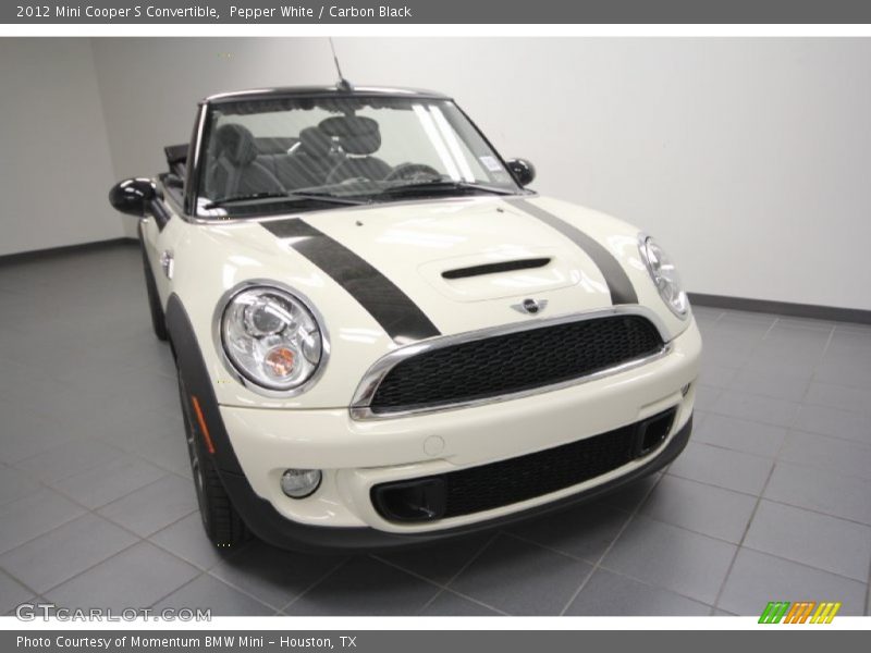 Pepper White / Carbon Black 2012 Mini Cooper S Convertible