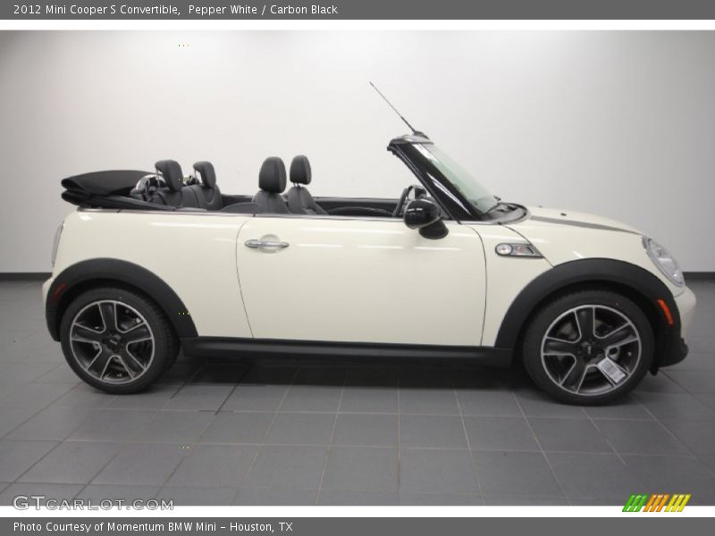 Pepper White / Carbon Black 2012 Mini Cooper S Convertible