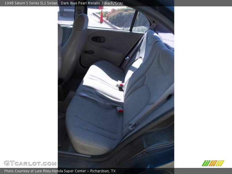 Dark Blue Pearl Metallic / Black/Gray 1998 Saturn S Series SL1 Sedan