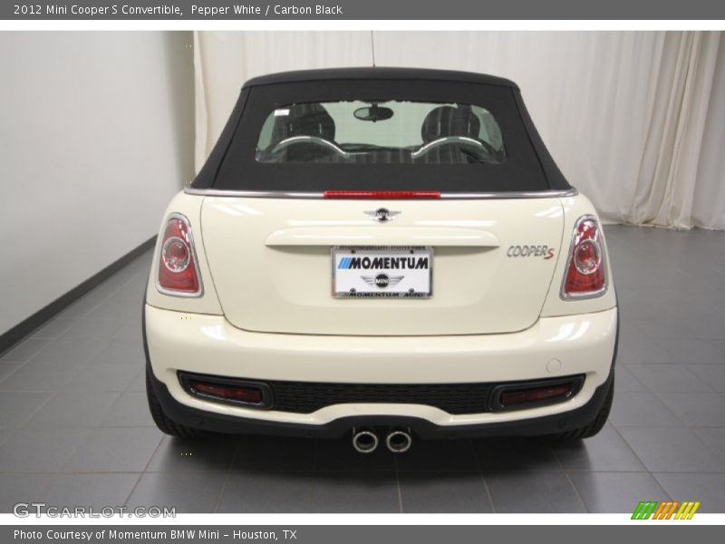 Pepper White / Carbon Black 2012 Mini Cooper S Convertible