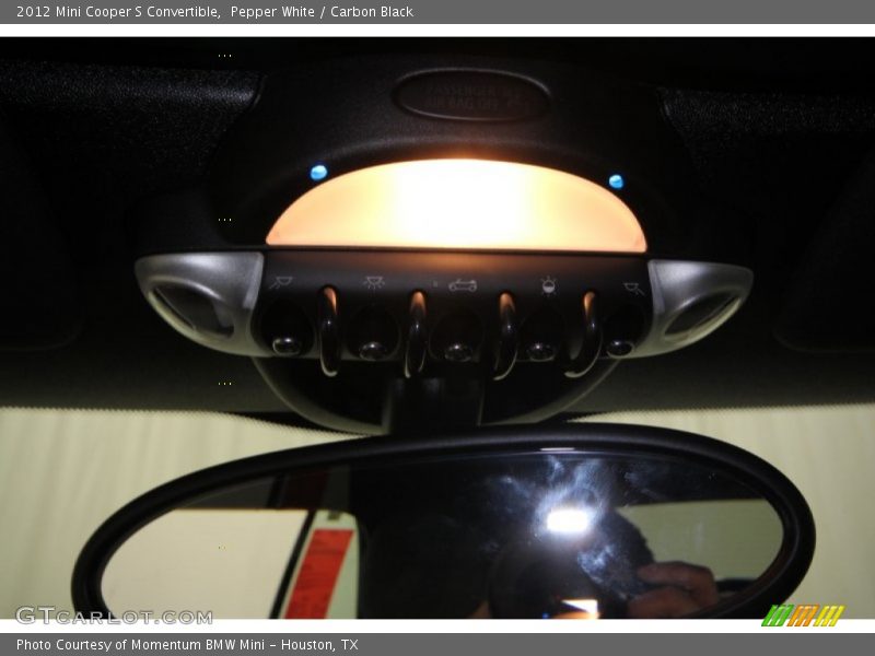 Pepper White / Carbon Black 2012 Mini Cooper S Convertible