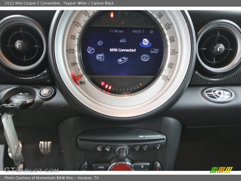 Pepper White / Carbon Black 2012 Mini Cooper S Convertible