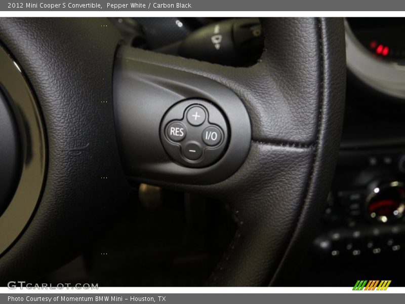 Pepper White / Carbon Black 2012 Mini Cooper S Convertible
