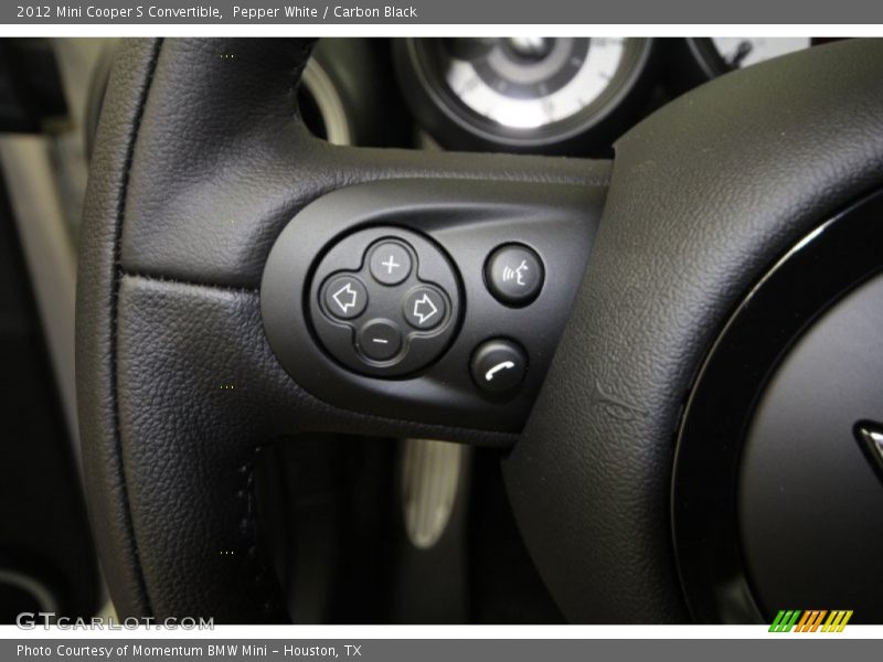 Pepper White / Carbon Black 2012 Mini Cooper S Convertible