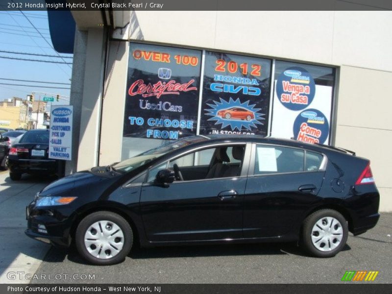 Crystal Black Pearl / Gray 2012 Honda Insight Hybrid