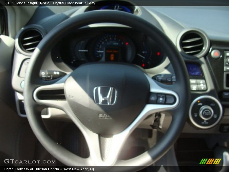 Crystal Black Pearl / Gray 2012 Honda Insight Hybrid