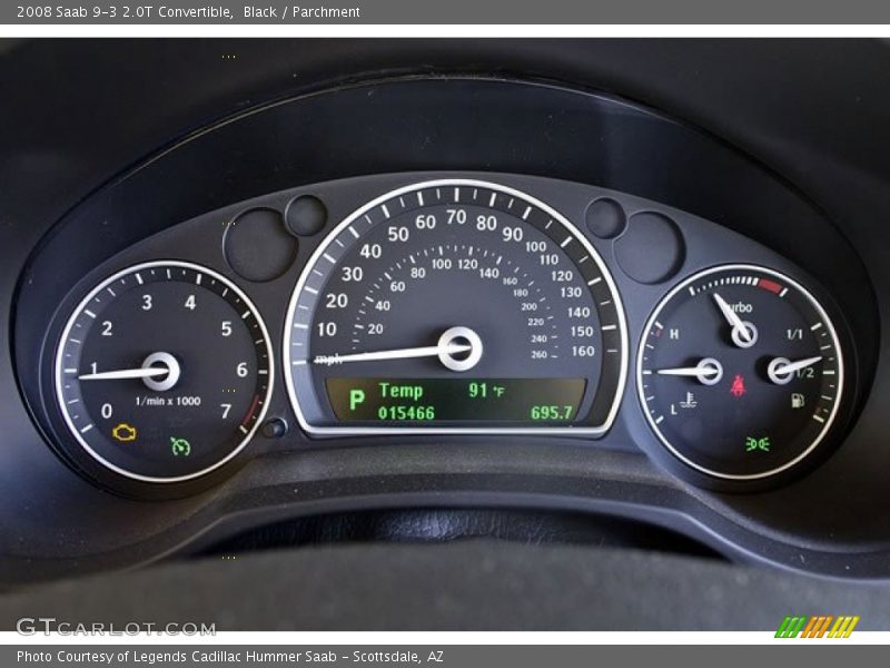  2008 9-3 2.0T Convertible 2.0T Convertible Gauges