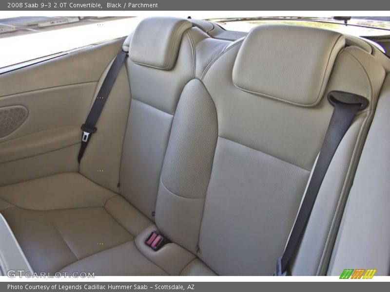 Black / Parchment 2008 Saab 9-3 2.0T Convertible