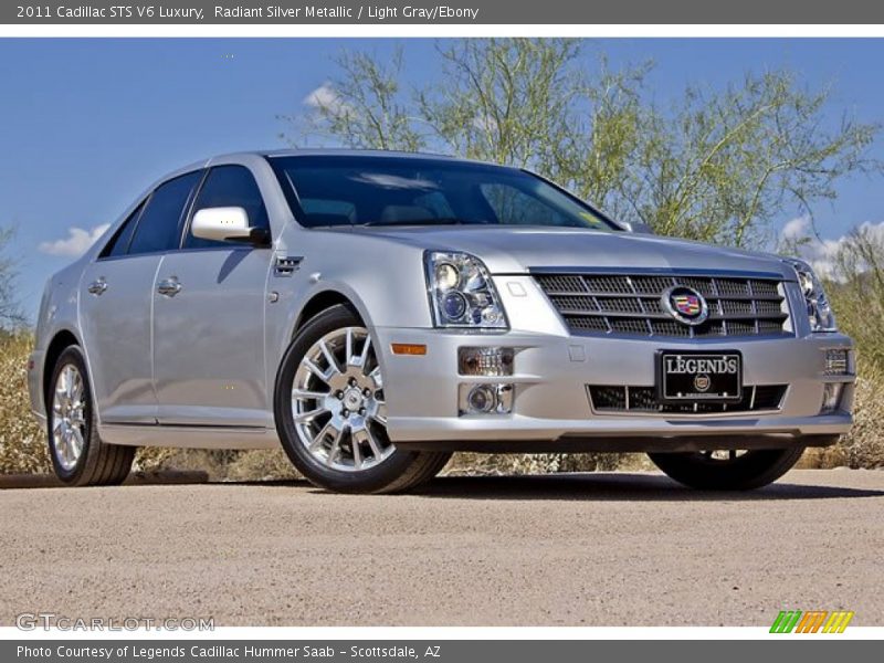 Radiant Silver Metallic / Light Gray/Ebony 2011 Cadillac STS V6 Luxury