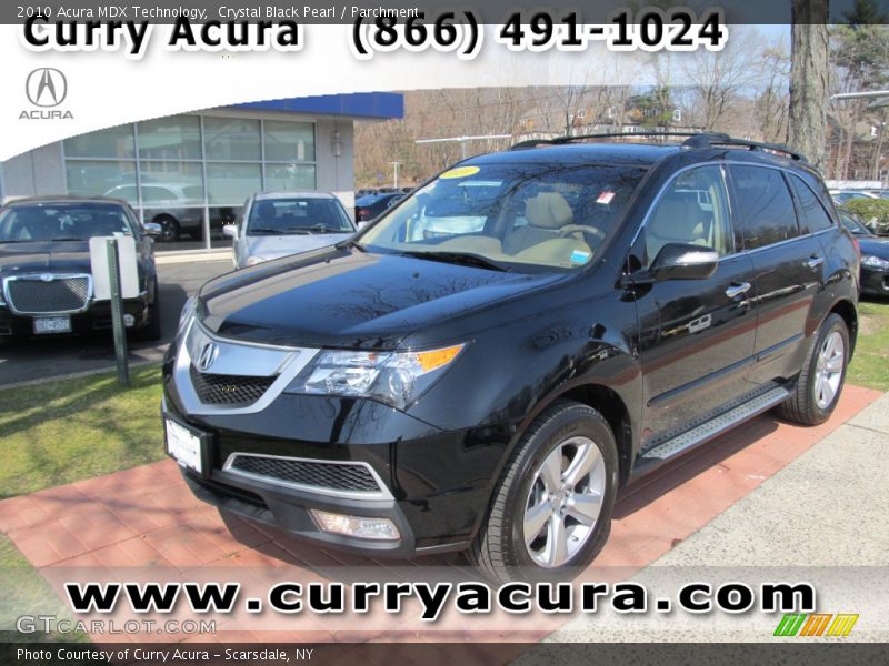 Crystal Black Pearl / Parchment 2010 Acura MDX Technology