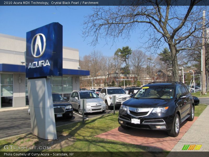Crystal Black Pearl / Parchment 2010 Acura MDX Technology