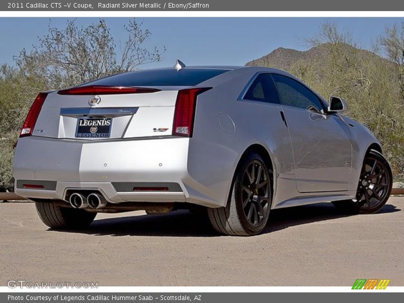 Radiant Silver Metallic / Ebony/Saffron 2011 Cadillac CTS -V Coupe