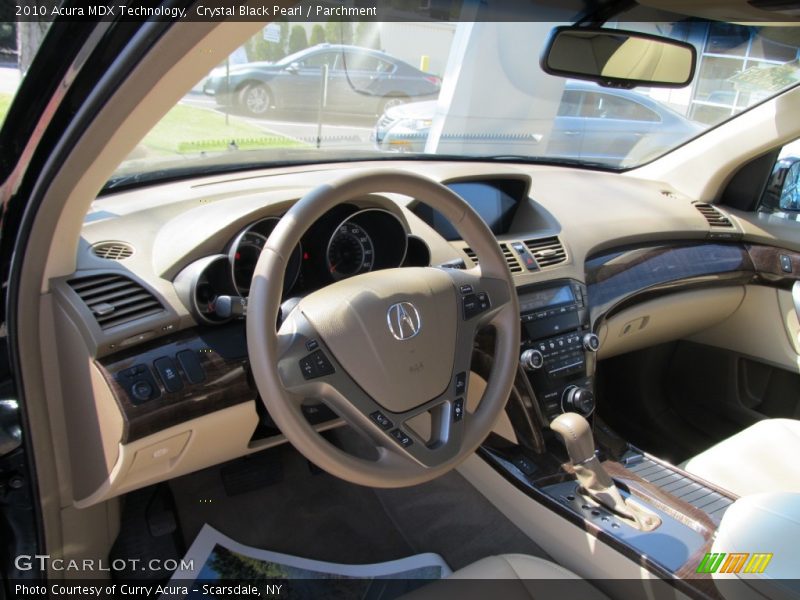 Crystal Black Pearl / Parchment 2010 Acura MDX Technology
