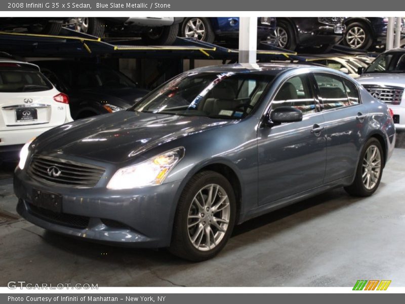 Blue Slate Metallic / Stone 2008 Infiniti G 35 x S Sedan