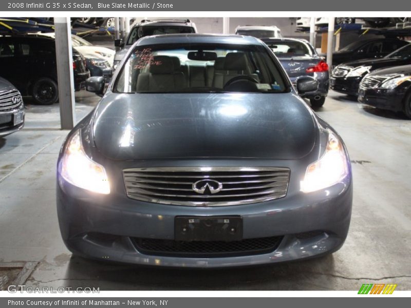Blue Slate Metallic / Stone 2008 Infiniti G 35 x S Sedan