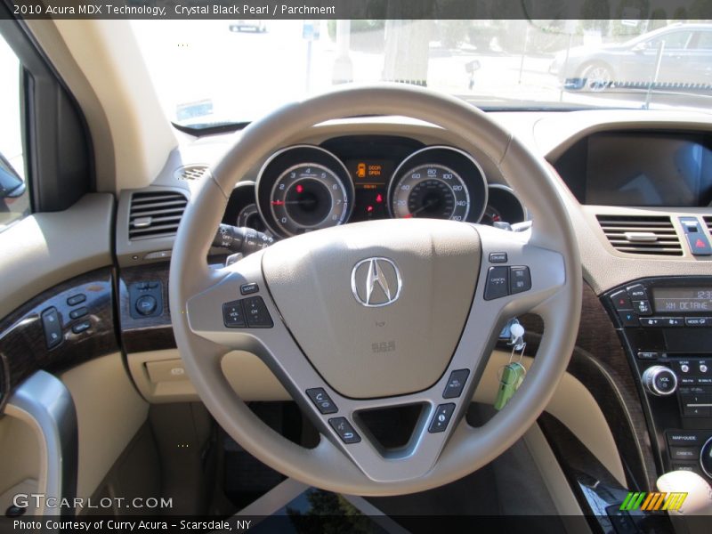 Crystal Black Pearl / Parchment 2010 Acura MDX Technology