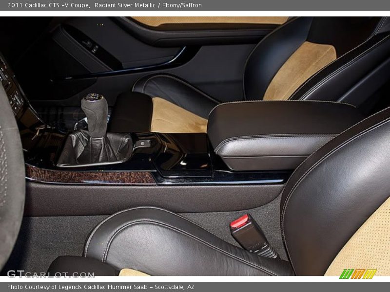 Radiant Silver Metallic / Ebony/Saffron 2011 Cadillac CTS -V Coupe