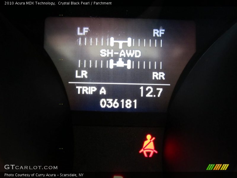 Crystal Black Pearl / Parchment 2010 Acura MDX Technology