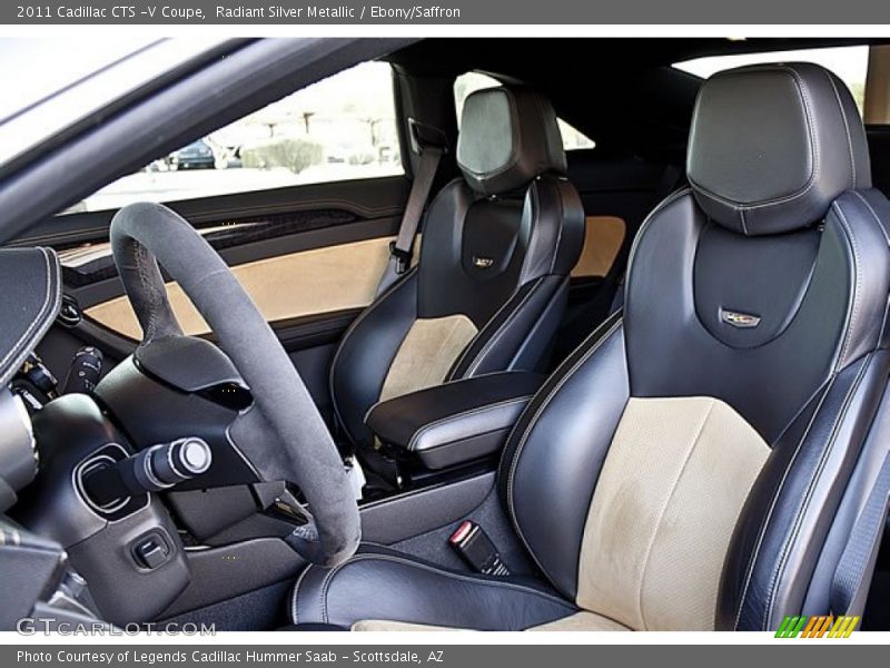  2011 CTS -V Coupe Ebony/Saffron Interior