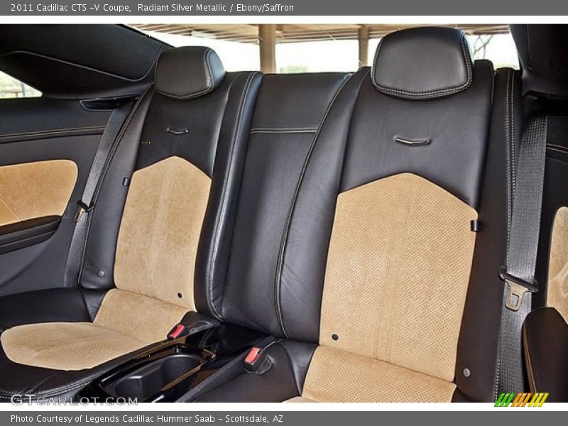 Rear Seat of 2011 CTS -V Coupe