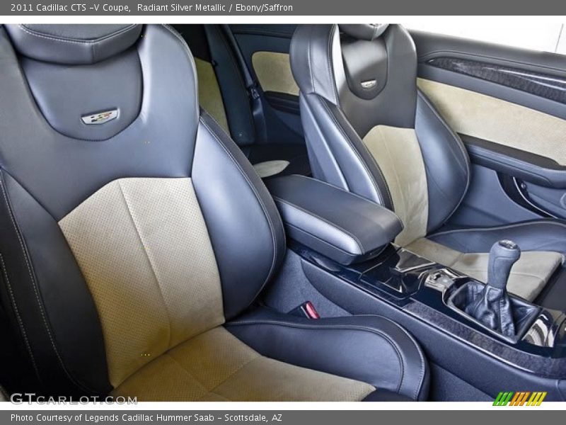  2011 CTS -V Coupe Ebony/Saffron Interior