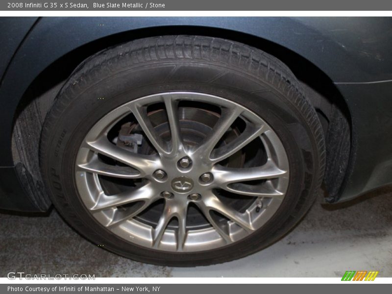 Blue Slate Metallic / Stone 2008 Infiniti G 35 x S Sedan