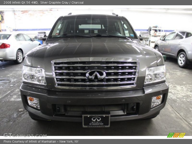 Silver Graphite Gray / Charcoal 2008 Infiniti QX 56 4WD