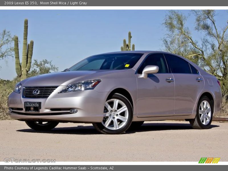 Moon Shell Mica / Light Gray 2009 Lexus ES 350