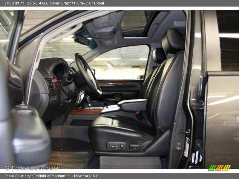 Silver Graphite Gray / Charcoal 2008 Infiniti QX 56 4WD
