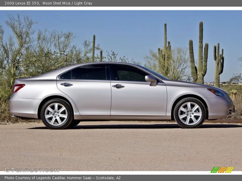 Moon Shell Mica / Light Gray 2009 Lexus ES 350
