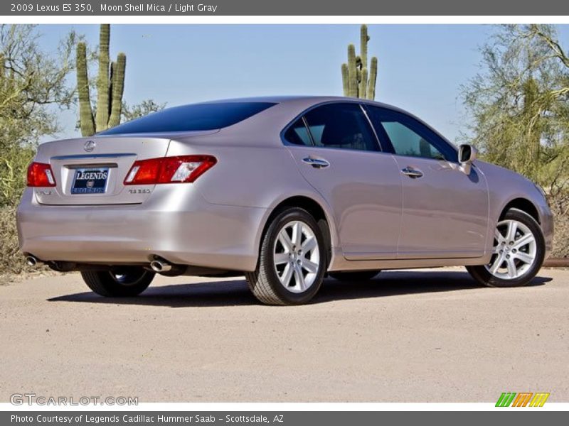 Moon Shell Mica / Light Gray 2009 Lexus ES 350